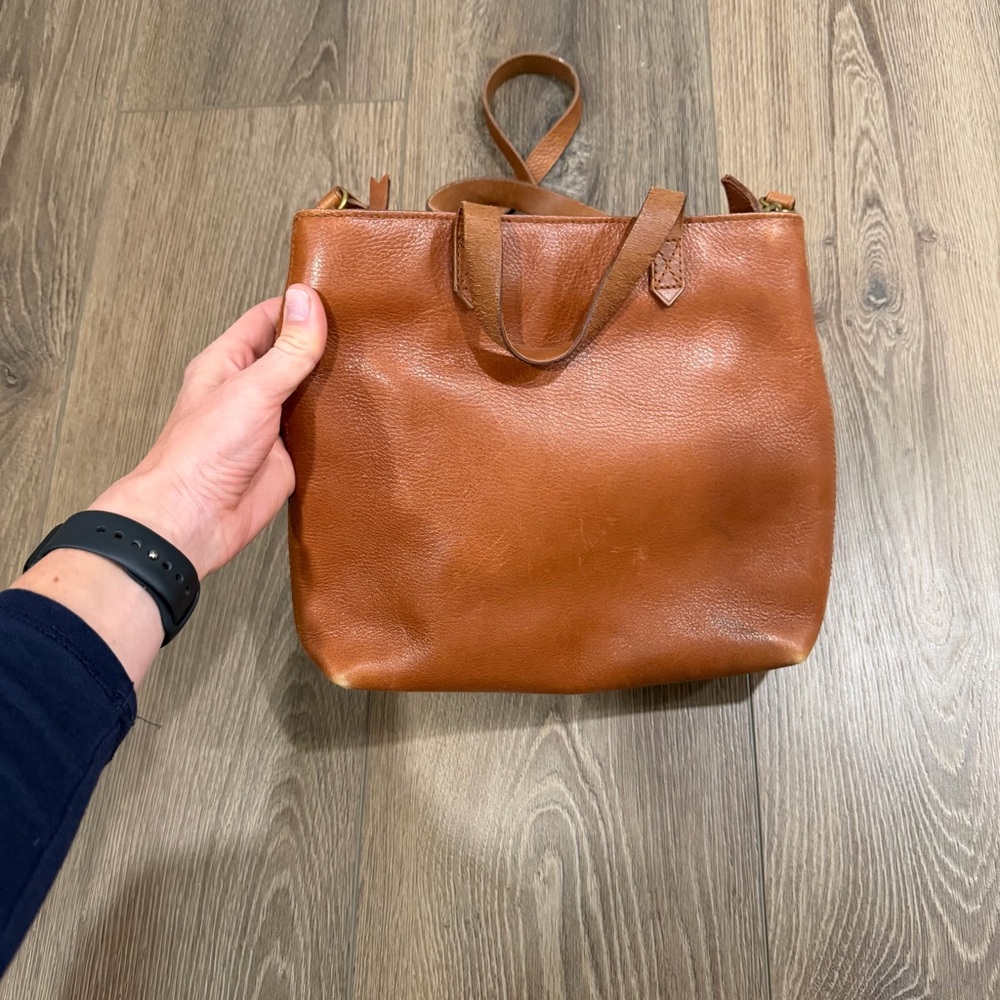 Madewell Chestnut Brown Small transport tote - Picture 4 of 9